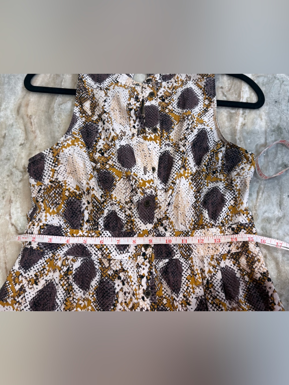 Women’s Anthropologie MAEVE snake print tiered maxi dress- Size 6 - Picture 12 of 12